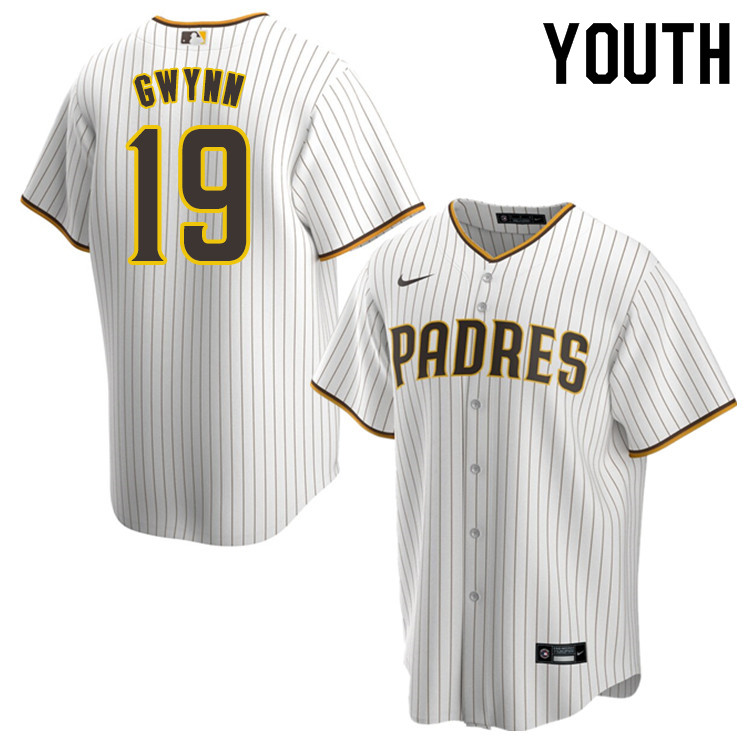 Nike Youth #19 Tony Gwynn San Diego Padres Baseball Jersey Sale-White